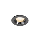 SLV - NUMINOS® XS, Deckeneinbauleuchte schwarz/chrom 2700 K 20°