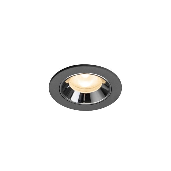 SLV - NUMINOS® XS, Deckeneinbauleuchte schwarz/chrom 2700 K 55°