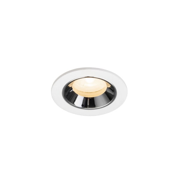 SLV - NUMINOS® XS, Deckeneinbauleuchte weiß/chrom 2700 K 20°