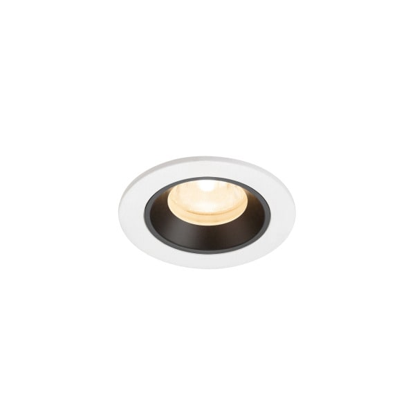 SLV - NUMINOS® XS, Deckeneinbauleuchte weiß/schwarz 2700 K 40°