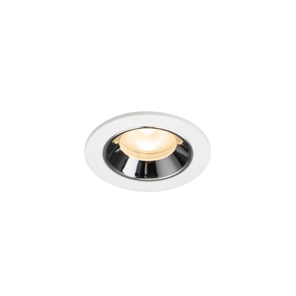SLV - NUMINOS® XS, Deckeneinbauleuchte weiß/chrom 2700 K 55°