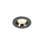SLV - NUMINOS® XS, Deckeneinbauleuchte schwarz/chrom 3000 K 20°