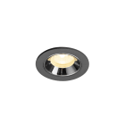 SLV - NUMINOS® XS, Deckeneinbauleuchte schwarz/chrom 3000 K 40°