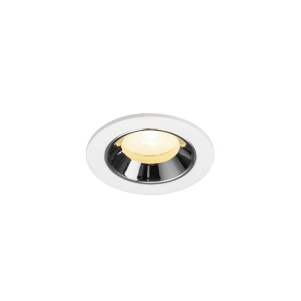 SLV - NUMINOS® XS, Deckeneinbauleuchte weiß/chrom 3000 K 20°