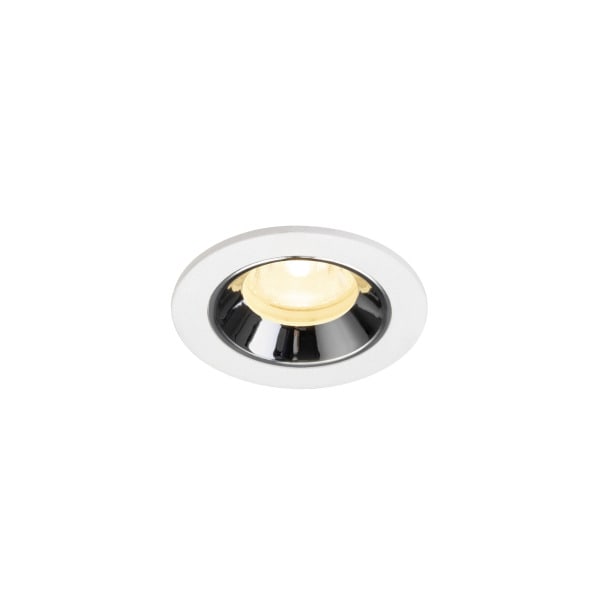 SLV - NUMINOS® XS, Deckeneinbauleuchte weiß/chrom 3000 K 40°