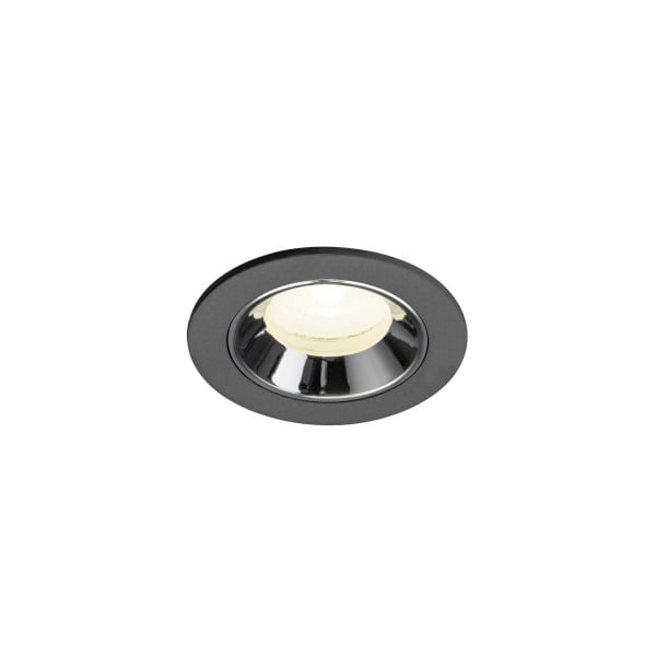 SLV - NUMINOS® XS, Deckeneinbauleuchte schwarz/chrom 4000 K 20°