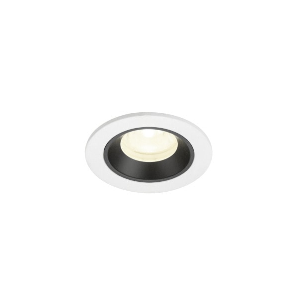 SLV - NUMINOS® XS, Deckeneinbauleuchte weiß/schwarz 4000 K 40°