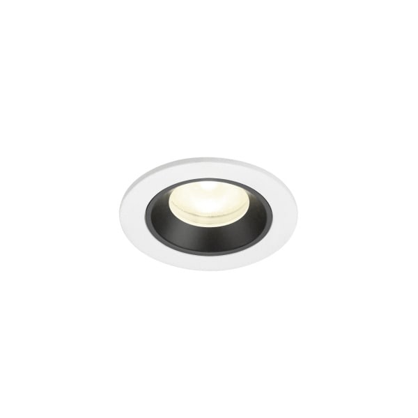 SLV - NUMINOS® XS, Deckeneinbauleuchte weiß/schwarz 4000 K 55°