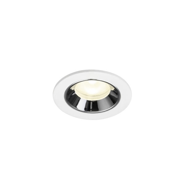SLV - NUMINOS® XS, Deckeneinbauleuchte weiß/chrom 4000 K 55°