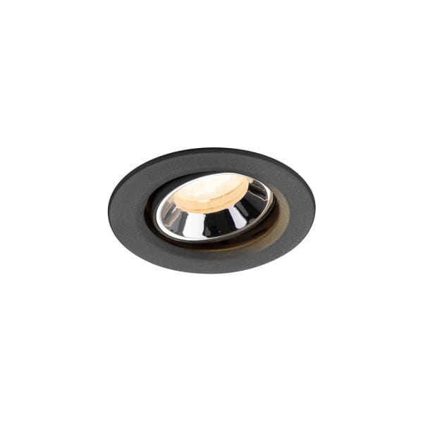 SLV - NUMINOS® MOVE XS, Deckeneinbauleuchte schwarz/chrom 2700 K 40°