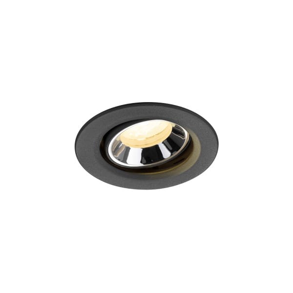 SLV - NUMINOS® MOVE XS, Deckeneinbauleuchte schwarz/chrom 3000 K 40°