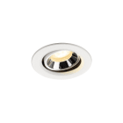 SLV - NUMINOS® MOVE XS, Deckeneinbauleuchte weiß/chrom 3000 K 55°