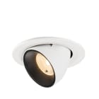 SLV - NUMINOS® GIMBLE S, Deckeneinbauleuchte weiß/schwarz 2700 K 40°
