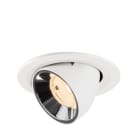 SLV - NUMINOS® GIMBLE S, Deckeneinbauleuchte weiß/chrom 2700 K 55°