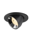 SLV - NUMINOS® GIMBLE S, Deckeneinbauleuchte schwarz/chrom 3000 K 55°