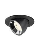 SLV - NUMINOS® GIMBLE S, Deckeneinbauleuchte schwarz/chrom 4000 K 55°