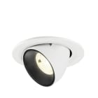 SLV - NUMINOS® GIMBLE S, Deckeneinbauleuchte weiß/schwarz 4000 K 20°