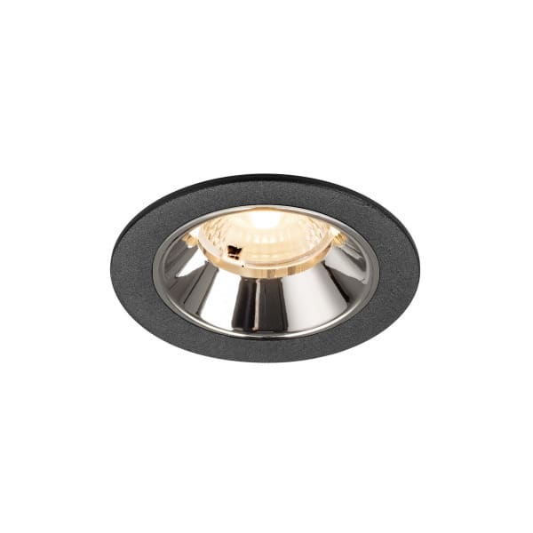 SLV - NUMINOS® S, Deckeneinbauleuchte schwarz/chrom 2700 K 40°