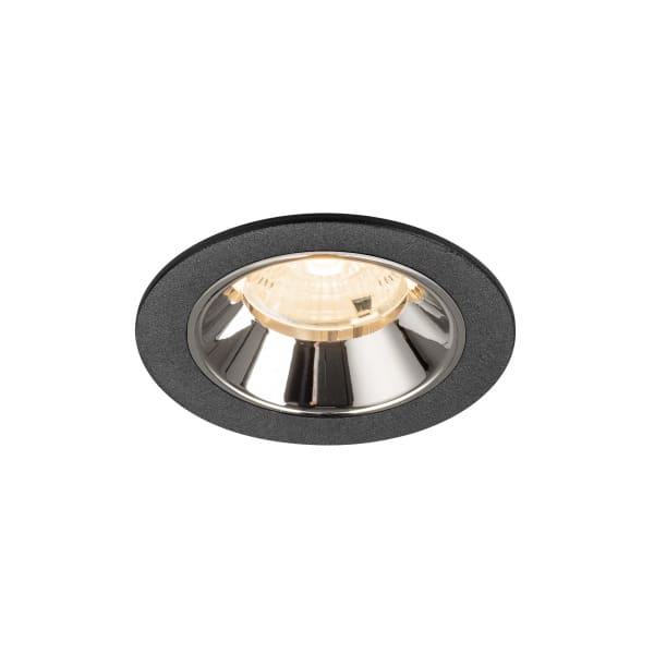 SLV - NUMINOS® S, Deckeneinbauleuchte schwarz/chrom 2700 K 55°