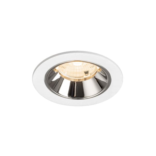 SLV - NUMINOS® S, Deckeneinbauleuchte weiß/chrom 2700 K 55°