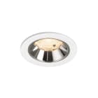 SLV - NUMINOS® S, Deckeneinbauleuchte weiß/chrom 2700 K 55°