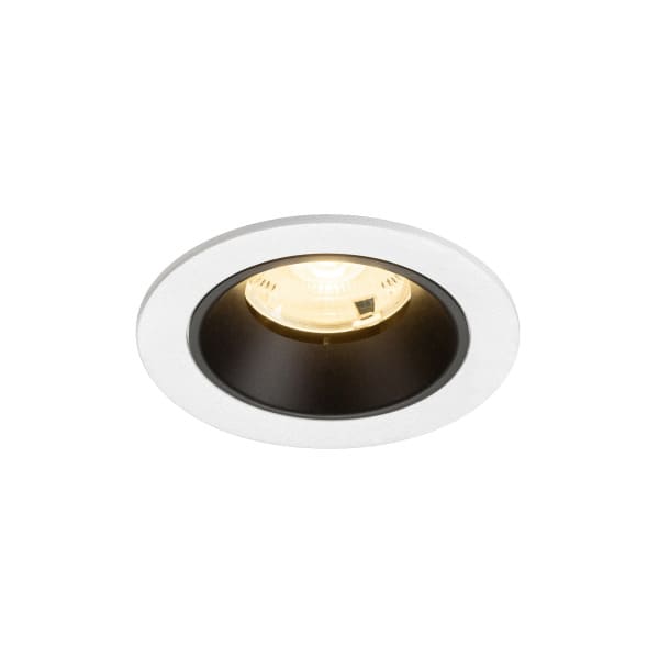 SLV - NUMINOS® S, Deckeneinbauleuchte weiß/schwarz 3000 K 20°