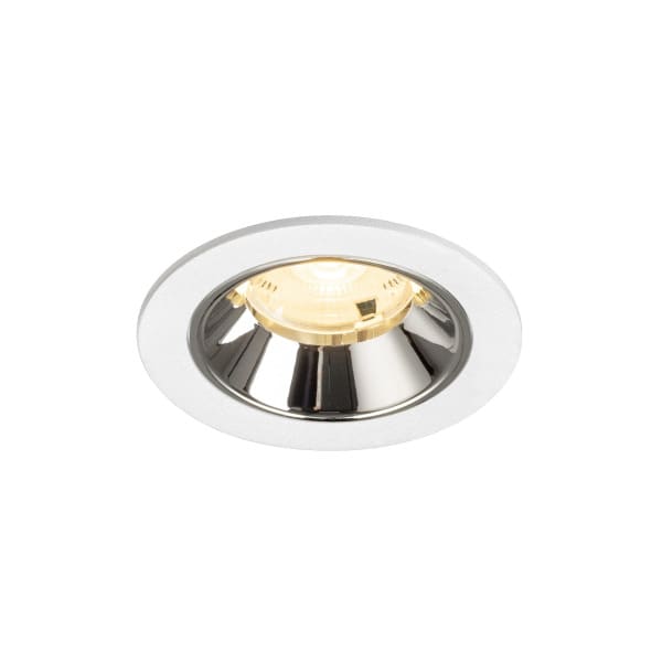SLV - NUMINOS® S, Deckeneinbauleuchte weiß/chrom 3000 K 20°