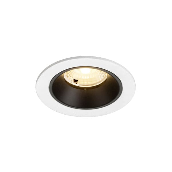 SLV - NUMINOS® S, Deckeneinbauleuchte weiß/schwarz 3000 K 40°