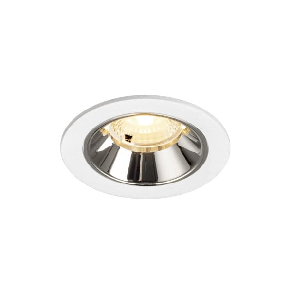 SLV - NUMINOS® S, Deckeneinbauleuchte weiß/chrom 3000 K 40°