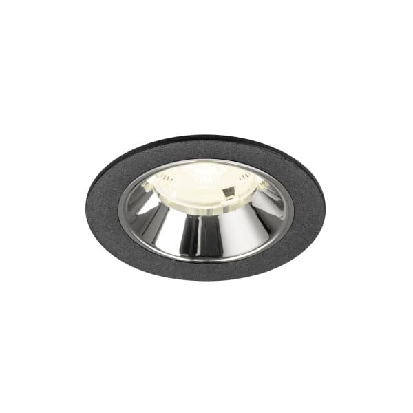 SLV - NUMINOS® S, Deckeneinbauleuchte schwarz/chrom 4000 K 20°