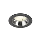 SLV - NUMINOS® S, Deckeneinbauleuchte schwarz/chrom 4000 K 20°