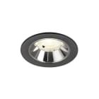 SLV - NUMINOS® S, Deckeneinbauleuchte schwarz/chrom 4000 K 40°