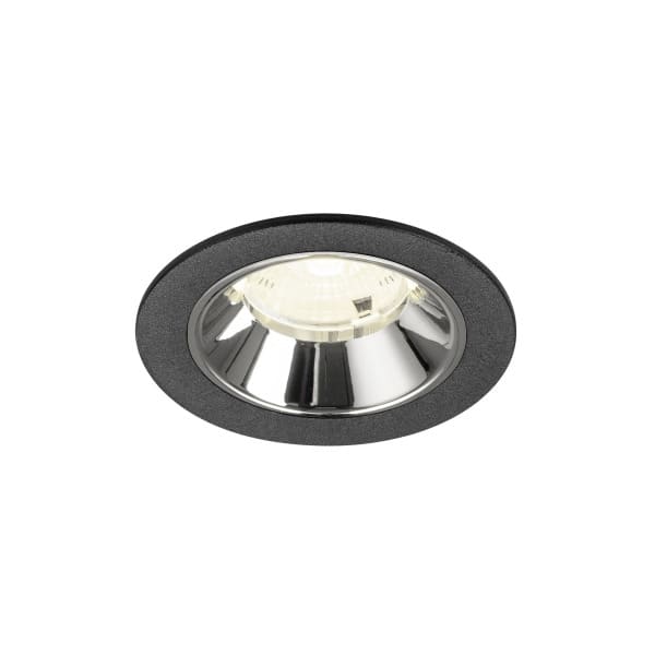 SLV - NUMINOS® S, Deckeneinbauleuchte schwarz/chrom 4000 K 55°