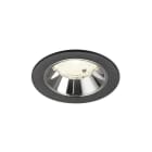 SLV - NUMINOS® S, Deckeneinbauleuchte schwarz/chrom 4000 K 55°