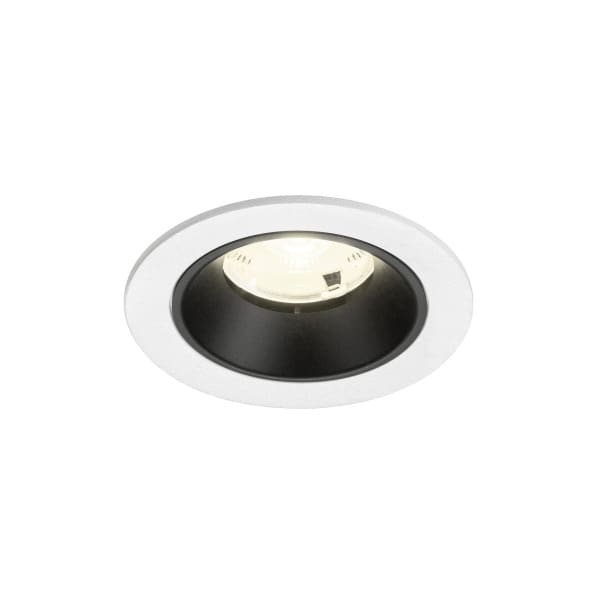 SLV - NUMINOS® S, Deckeneinbauleuchte weiß/schwarz 4000 K 20°