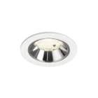 SLV - NUMINOS® S, Deckeneinbauleuchte weiß/chrom 4000 K 55°