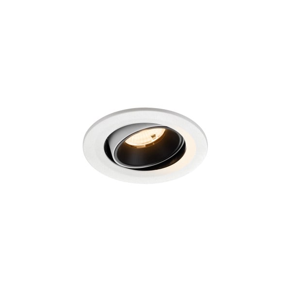SLV - NUMINOS® MOVE S, Deckeneinbauleuchte weiß/schwarz 2700 K 55°