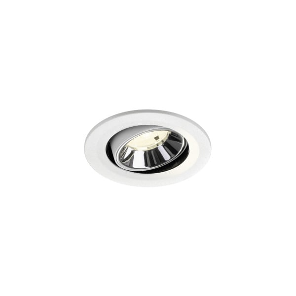 SLV - NUMINOS® MOVE S, Deckeneinbauleuchte weiß/chrom 4000 K 20°