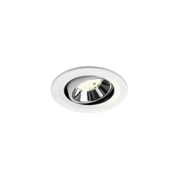SLV - NUMINOS® MOVE S, Deckeneinbauleuchte weiß/chrom 4000 K 55°