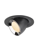 SLV - NUMINOS® GIMBLE M, Deckeneinbauleuchte schwarz/chrom 2700 K 40°