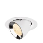 SLV - NUMINOS® GIMBLE M, Deckeneinbauleuchte weiß/chrom 2700 K 40°
