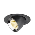 SLV - NUMINOS® GIMBLE M, Deckeneinbauleuchte schwarz/chrom 3000 K 20°