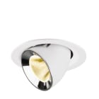 SLV - NUMINOS® GIMBLE M, Deckeneinbauleuchte weiß/chrom 3000 K 20°