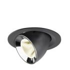 SLV - NUMINOS® GIMBLE M, Deckeneinbauleuchte schwarz/chrom 4000 K 20°