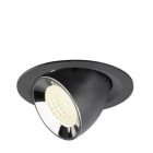 SLV - NUMINOS® GIMBLE M, Deckeneinbauleuchte schwarz/chrom 4000 K 55°