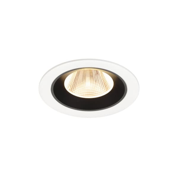 SLV - NUMINOS® M, Deckeneinbauleuchte weiß/schwarz 2700 K 20°