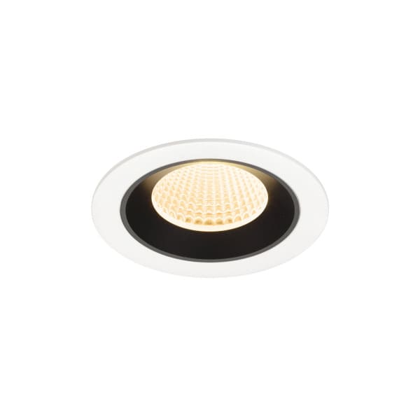SLV - NUMINOS® M, Deckeneinbauleuchte weiß/schwarz 2700 K 40°