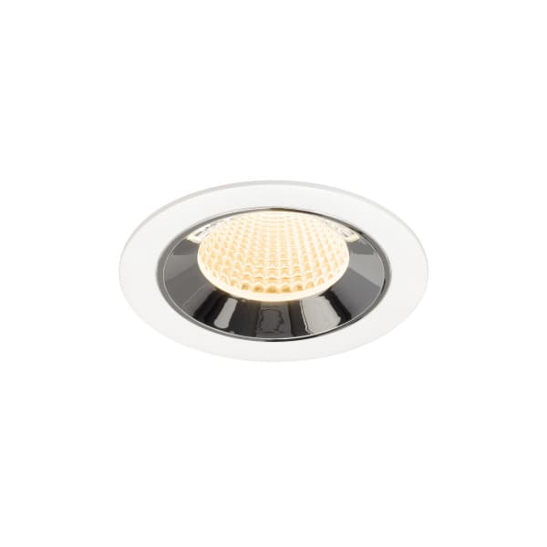 SLV - NUMINOS® M, Deckeneinbauleuchte weiß/chrom 2700 K 40°