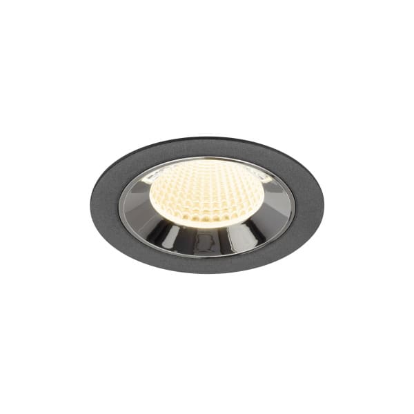 SLV - NUMINOS® M, Deckeneinbauleuchte schwarz/chrom 3000 K 40°