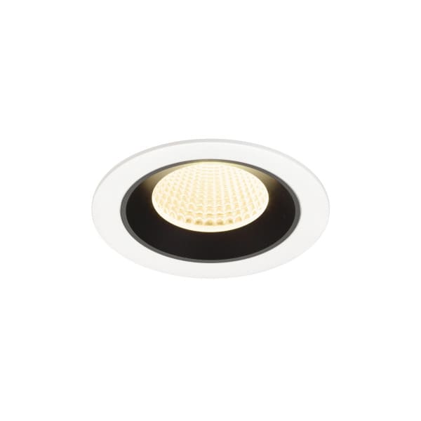 SLV - NUMINOS® M, Deckeneinbauleuchte weiß/schwarz 3000 K 40°
